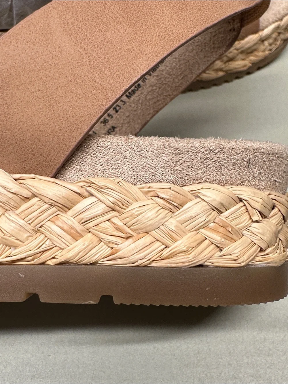 SOUL by NaturalizerWomen’s Tan Espadrille Wedge Sandals - Deara Size 6.5 NIB